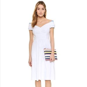 Milly White Poplin Louise Dress